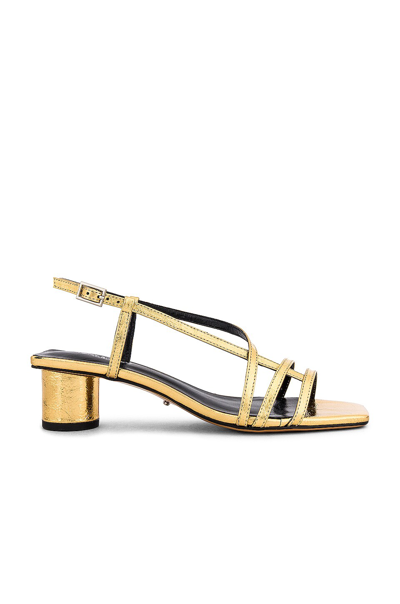 Shop Tony Bianco Perri Sandal In Gold Foil