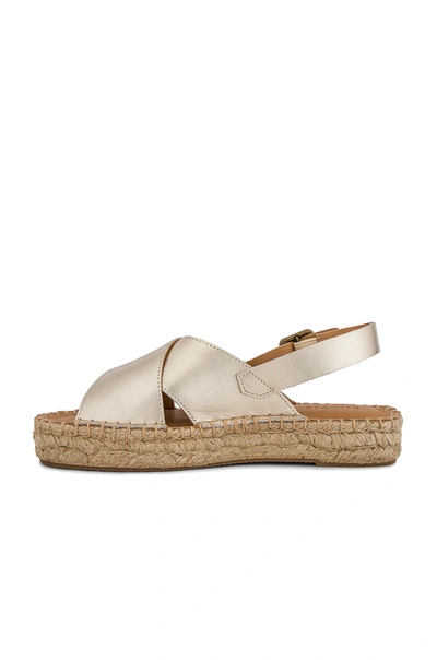 Shop Soludos Eloise Espadrille Sandal In Platinum