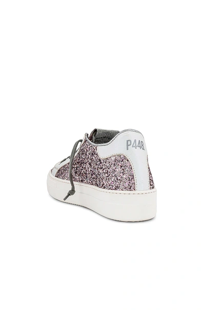 Shop P448 Thea Sneaker In Pink Glitter