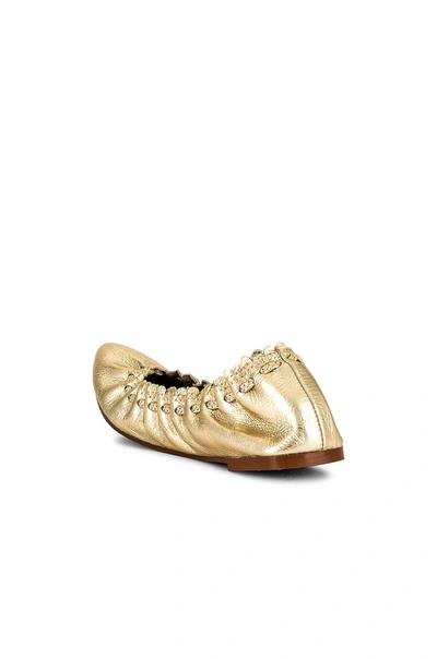 Shop See By Chloé Jane Flat In Gold