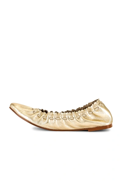 Shop See By Chloé Jane Flat In Gold