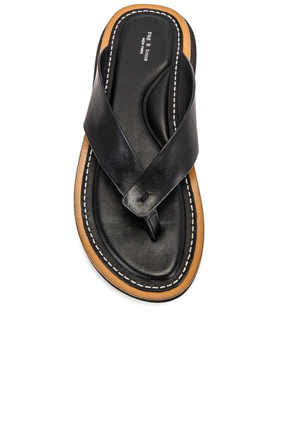 Shop Rag & Bone Parker Thong Sandal In Black