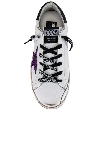 Shop Golden Goose Superstar Sneaker In White, Purple, Black & Ice