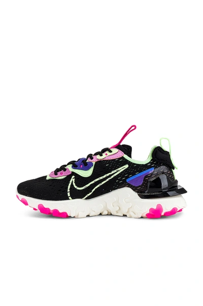 Shop Nike Nsw React Vision Sneaker In Black  Barely Volt  Royal Pulse  Beyond 