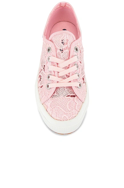 Shop Superga 2750 Macrame Sneaker In Pink