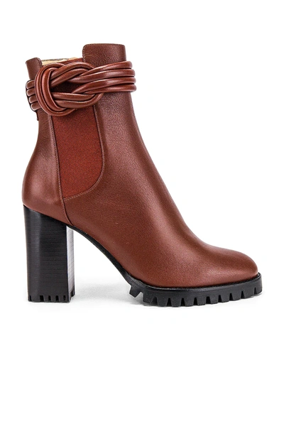 Shop Alexandre Birman Vicky Waterproof Combat Boot In Rum