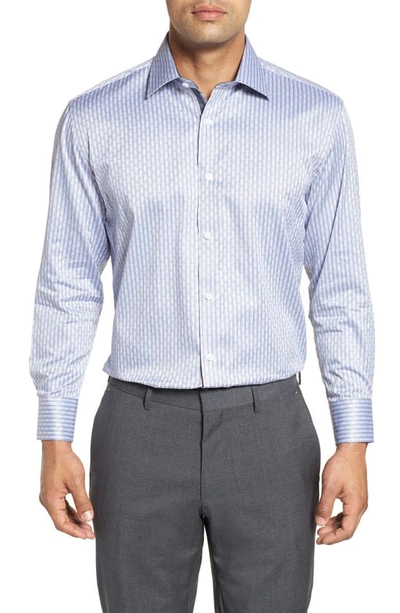 Shop English Laundry Trim Fit Check Dress Shirt In Grey