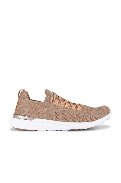 Shop Apl Athletic Propulsion Labs Techloom Breeze Sneaker In Rose Gold & White