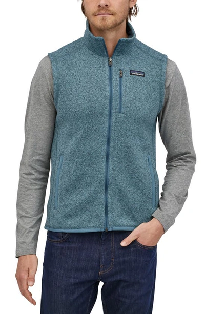 Shop Patagonia Better Sweater(r) Zip Vest In Pigeon Blue