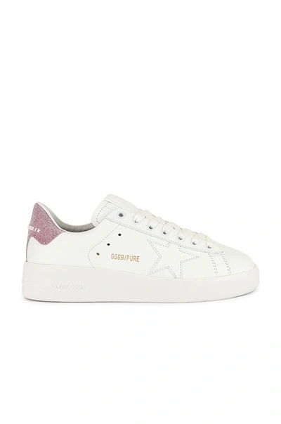 Shop Golden Goose Pure Star Sneaker In White & Pink