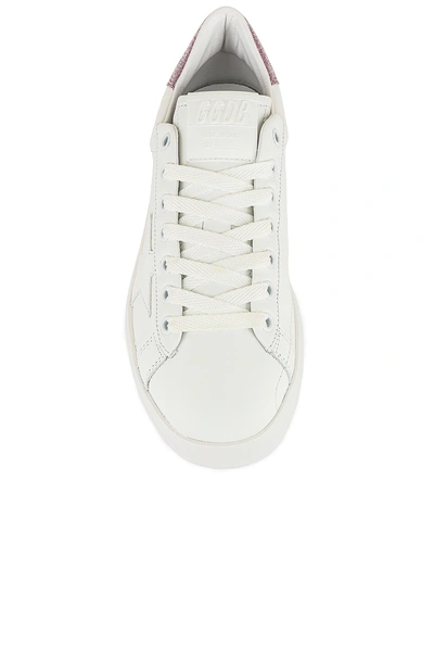 Shop Golden Goose Pure Star Sneaker In White & Pink