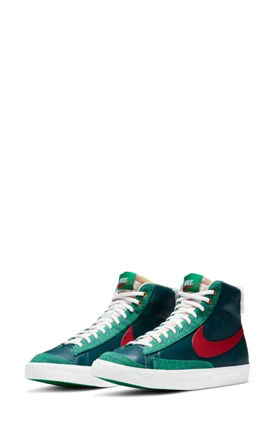 Shop Nike Blazer Mid '77 Nordic Holiday Sneaker In Dk Atomic Teal/university Red