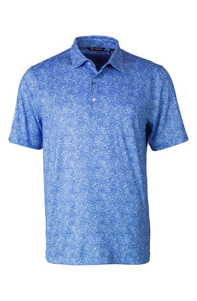 Cutter & Buck Pike Constellation Print Performance Polo In Chelan