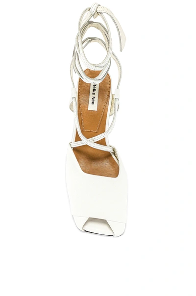 Shop Reike Nen Open Toe Strap Sandals In White