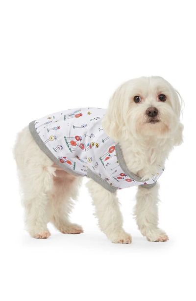 Shop Bedhead Pajamas Organic Cotton Dog Pajamas In Birds And Bees