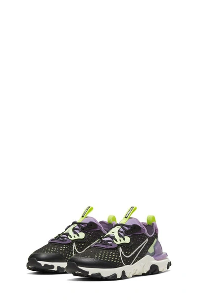 Shop Nike React Vision Sneaker In Black/ Grey/ Purple/ Sail