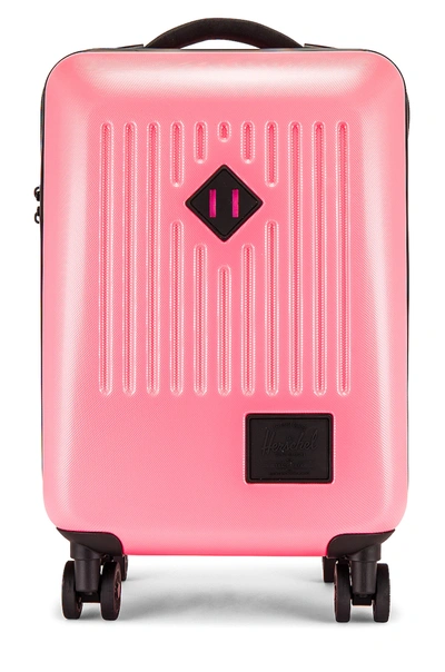 Shop Herschel Supply Co Trade Carry On Suitecase In Neon Pink