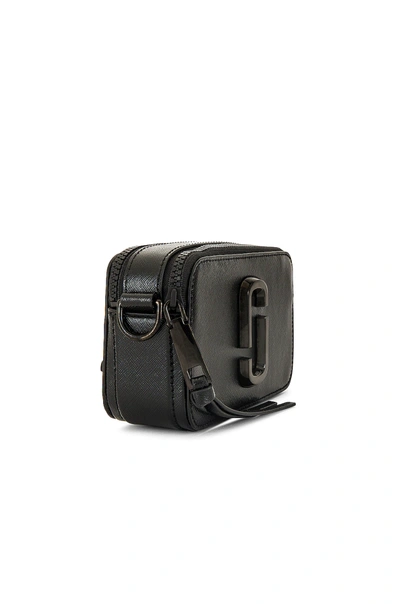 Marc Jacobs Jacobs The Glam Shot Logo Plaque Shoulder Bag In Black