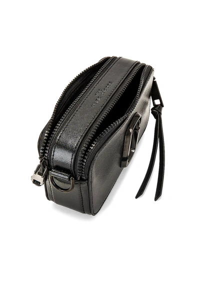 Marc Jacobs Jacobs The Glam Shot Logo Plaque Shoulder Bag In Black