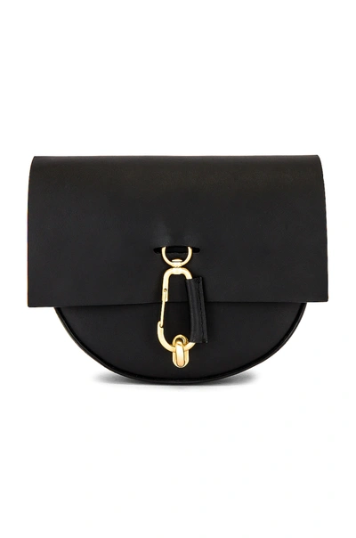 Shop Zac Zac Posen Belay Mini Saddle Crossbody Bag In Black