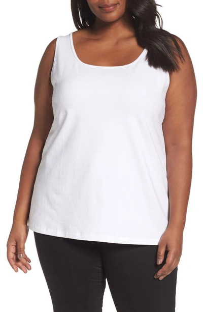 Shop Nic + Zoe Perfect Tank In Paper White