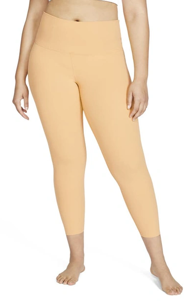 Shop Nike Yoga Luxe 7/8 Tights In Honeycomb/ Celestial Gold