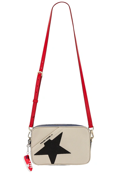 Shop Golden Goose Star Bag In White  Black  Blue & Red