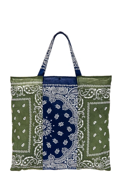 Shop Arizona Love Tri Color Bag In Kaki Navy