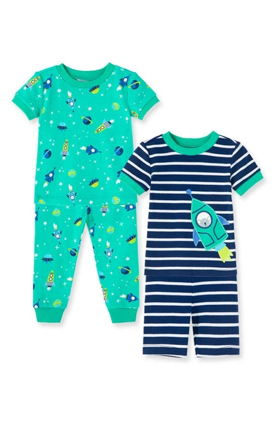 Shop Little Me Space 2-pack Fitted Two-piece Pajamas In Multi