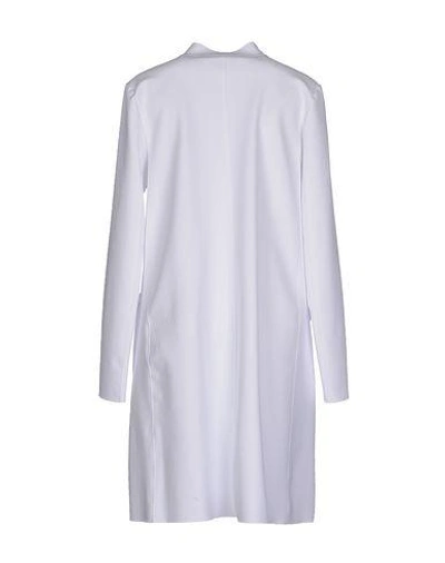 Shop Emporio Armani Overcoats In White