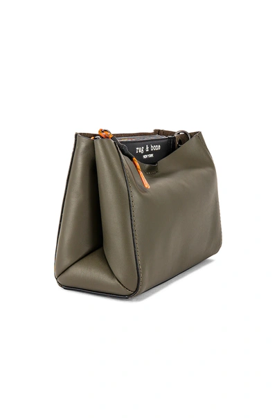 Shop Rag & Bone Passenger Crossbody Bag In Olive Night & Black