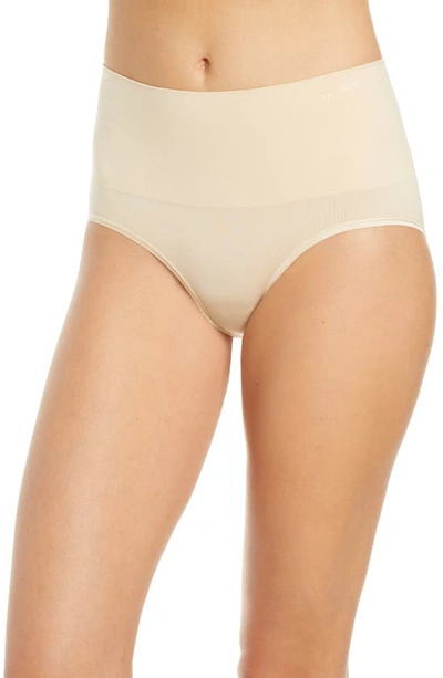 Shop Yummie By Heather Thomson Ultralight Seamless Shaping Briefs In Frappe