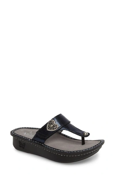 Shop Alegria 'carina' Sandal In Dusk Leather