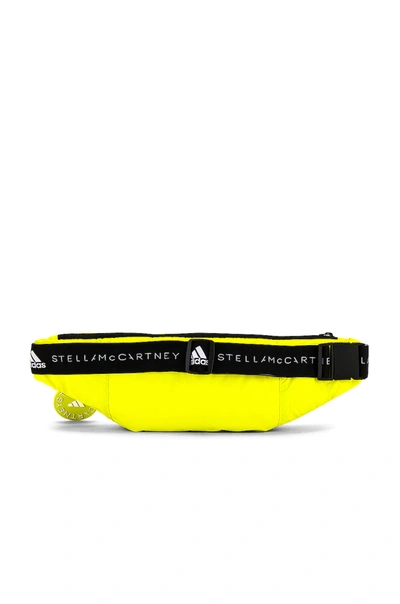 Shop Adidas By Stella Mccartney Asmc Bumbag In Acid Yellow & Black