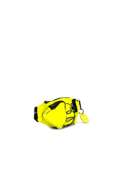 Shop Adidas By Stella Mccartney Asmc Bumbag In Acid Yellow & Black