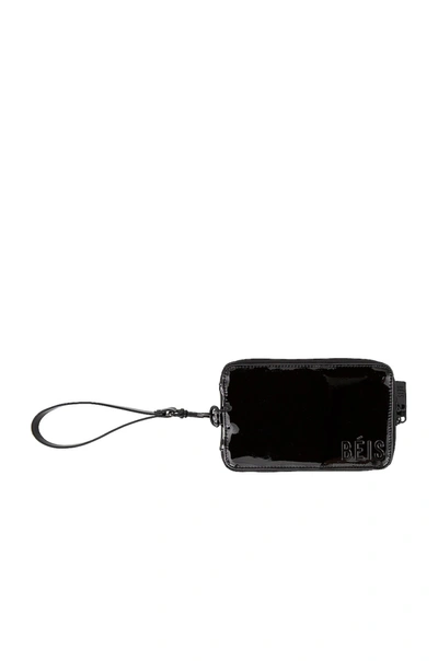 Shop Beis Travel Wallet In Black