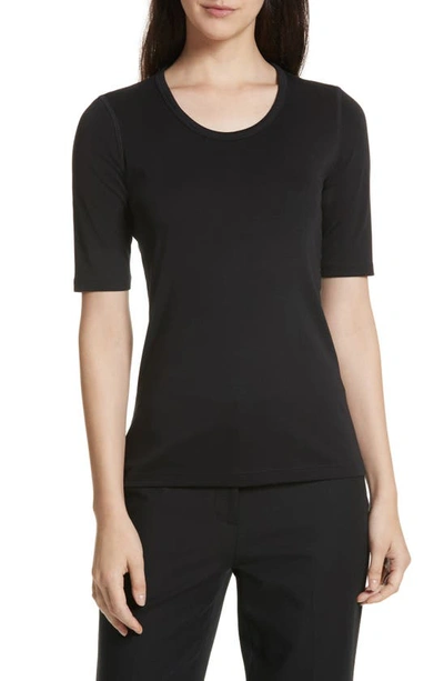 Shop Theory Pima Cotton Top In Black