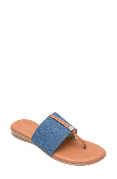 Shop Andre Assous Nice Sandal In Denim Fabric