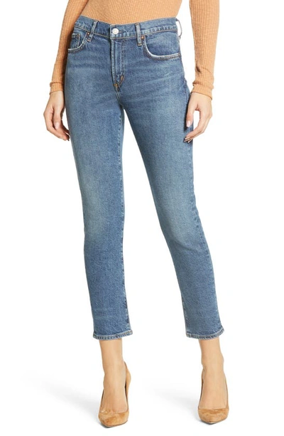 Shop Agolde Toni Straight Leg Jeans In Obscure
