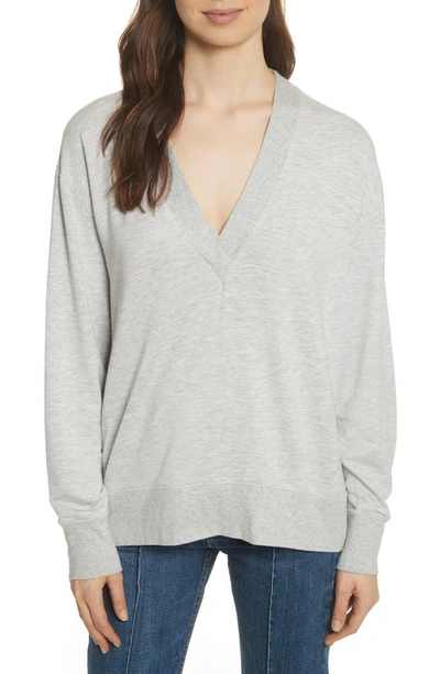 Shop Rag & Bone /jean Flora Sweatshirt In Heather Grey