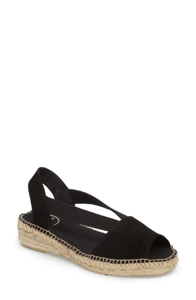 Shop Toni Pons Ella Espadrille Sandal In Black Suede