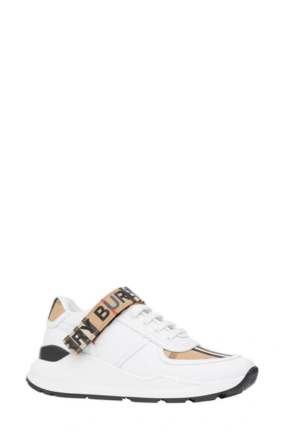 Shop Burberry Ronnie Sneaker In Archive Beige