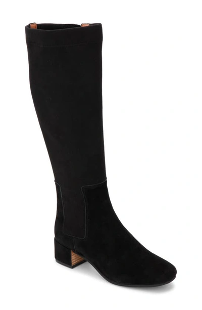 Shop Gentle Souls By Kenneth Cole Ella Stretch Knee High Boot In Black Leather