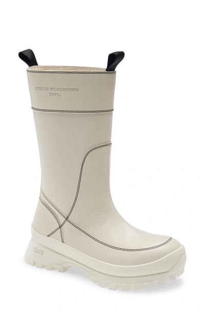 Shop Stella Mccartney Trace Utility Boot In Ivory Multi