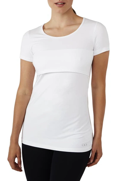 Shop Modern Eternity Maternity/nursing Tee In White