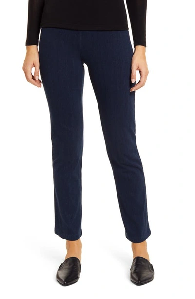 Shop Lyssé High Waist Straight Leg Stretch Denim Jeans In Indigo