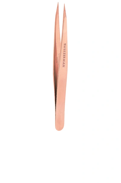 Shop Tweezerman Rose Gold Point Tweezer In N,a