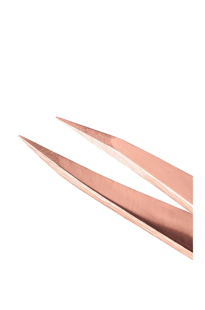 Shop Tweezerman Rose Gold Point Tweezer In N,a