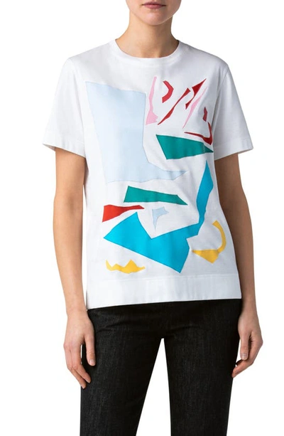 Shop Akris Applique T-shirt In Multi Color