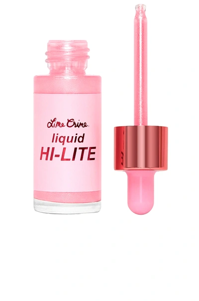 Shop Lime Crime Liquid Hi-lite Drops In Pink Glaze